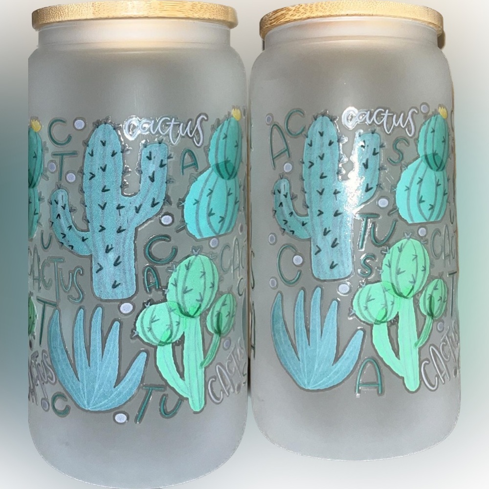 CACTUS BEER CAN GLASS